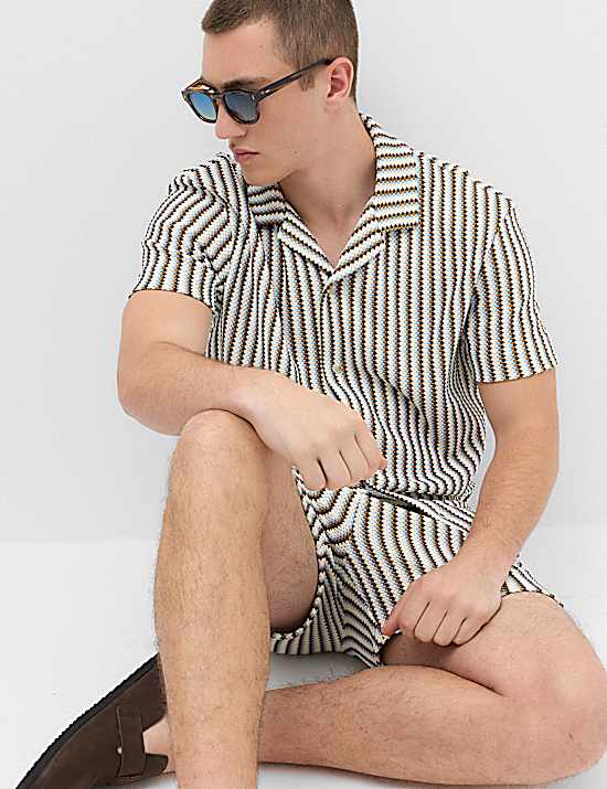 Tailored Striped Longline Waistcoat