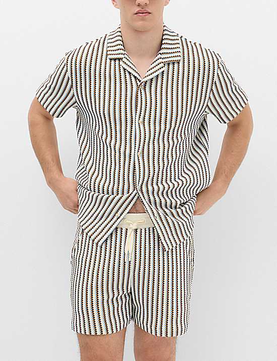Tailored Striped Longline Waistcoat