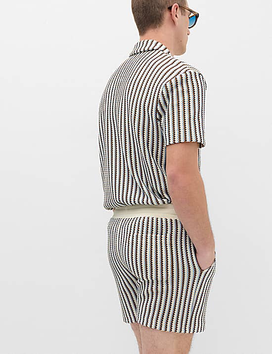 Tailored Striped Longline Waistcoat