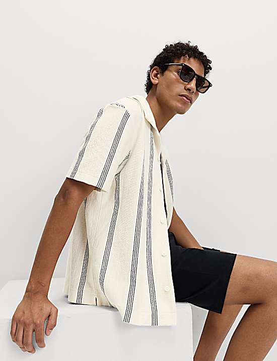 Tailored Striped Longline Waistcoat
