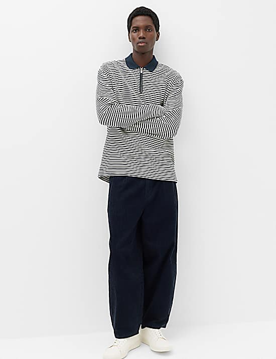 Tailored Striped Longline Waistcoat