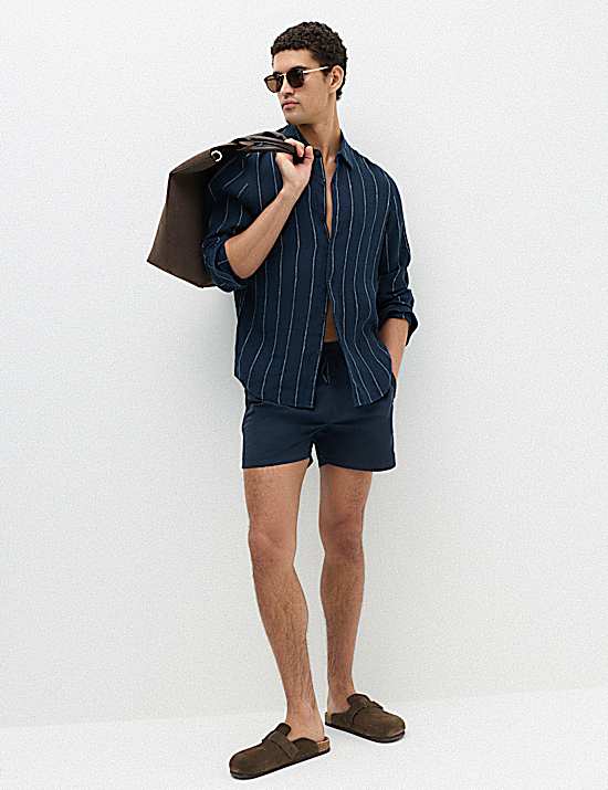 Tailored Striped Longline Waistcoat