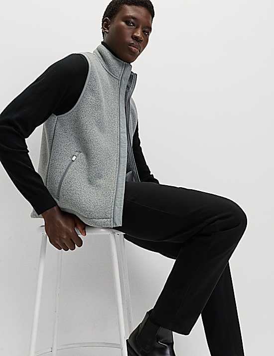 Tailored Striped Longline Waistcoat