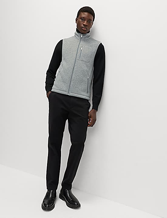 Tailored Striped Longline Waistcoat