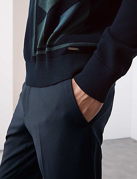 Tailored Striped Longline Waistcoat