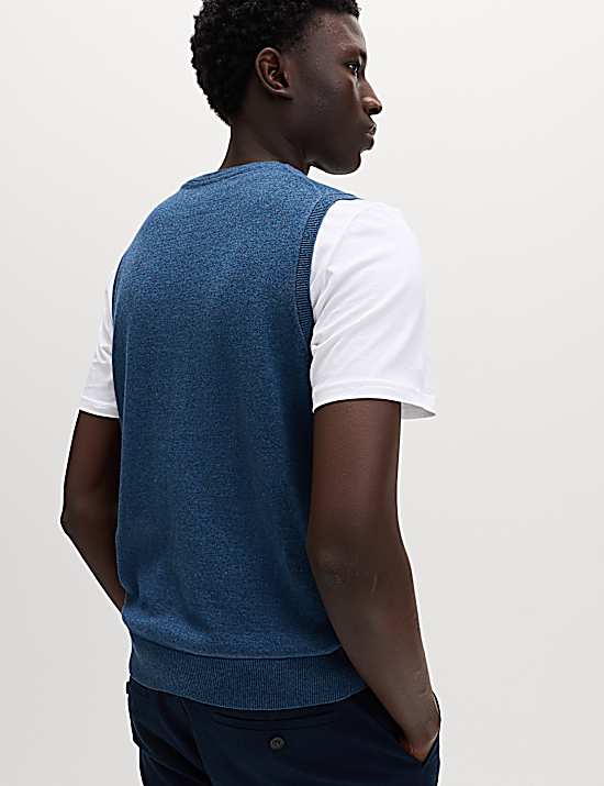 Tailored Striped Longline Waistcoat