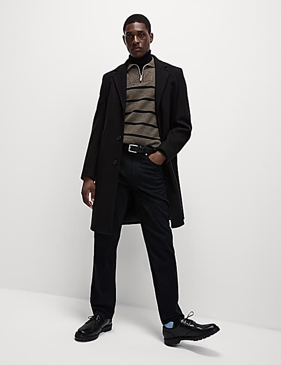 Tailored Striped Longline Waistcoat