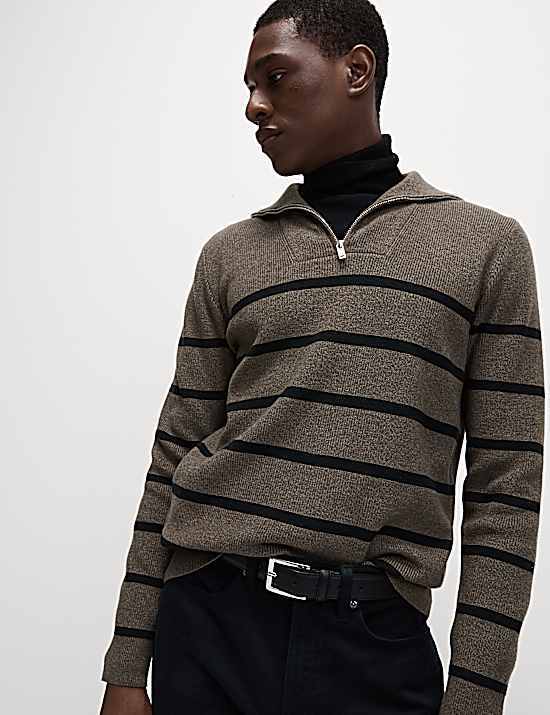 Tailored Striped Longline Waistcoat