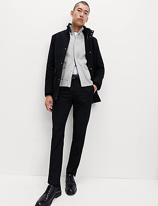 Tailored Striped Longline Waistcoat