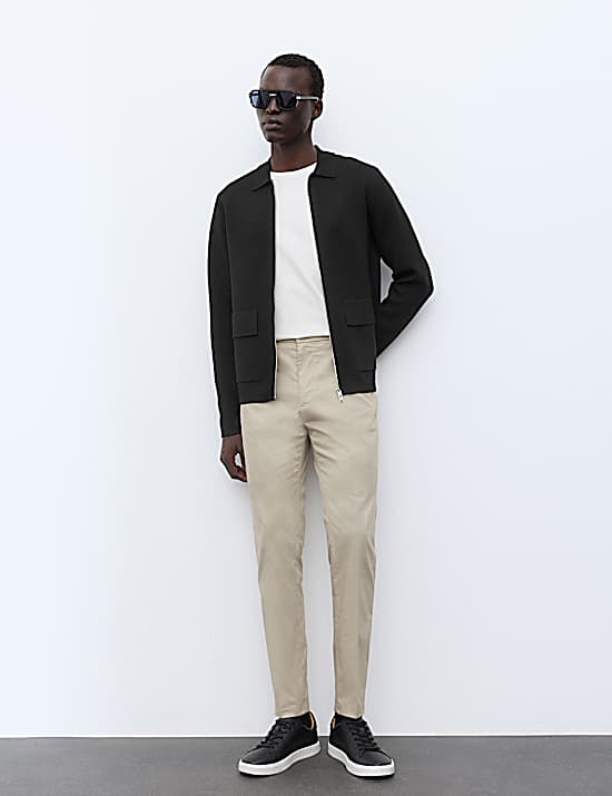 Tailored Striped Longline Waistcoat