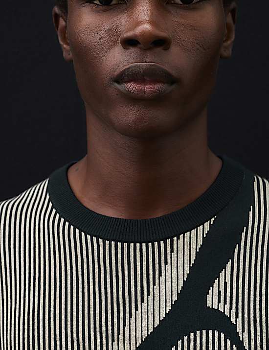 Tailored Striped Longline Waistcoat