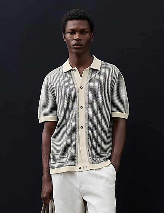 Tailored Striped Longline Waistcoat