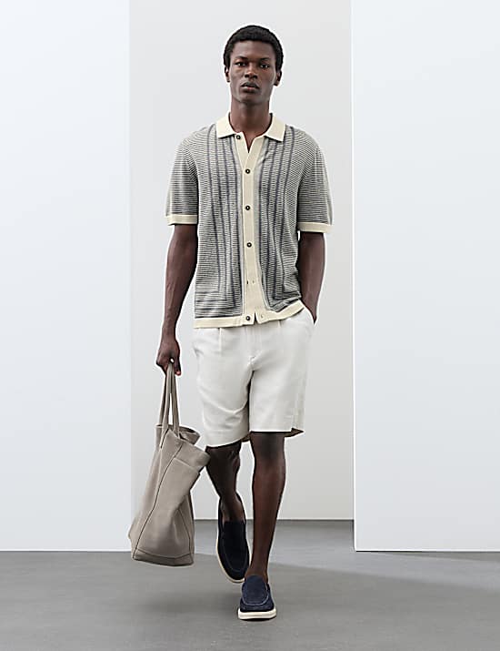 Tailored Striped Longline Waistcoat
