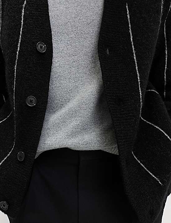 Tailored Striped Longline Waistcoat