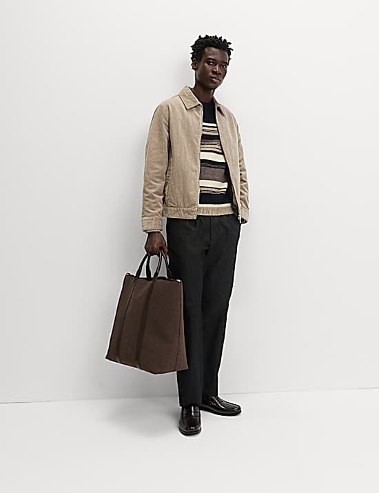 Tailored Striped Longline Waistcoat