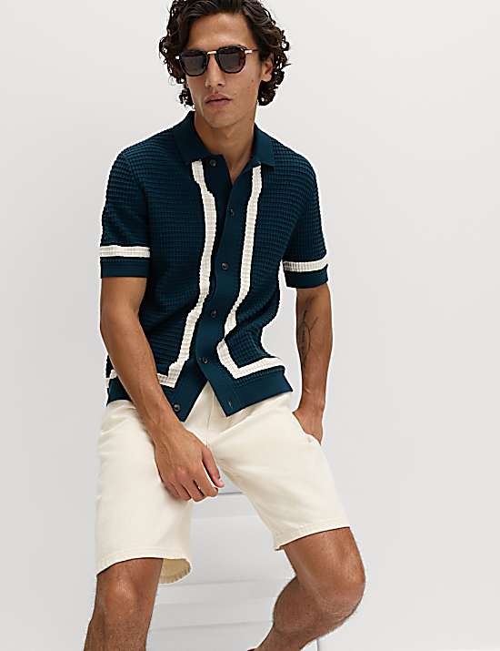 Tailored Striped Longline Waistcoat