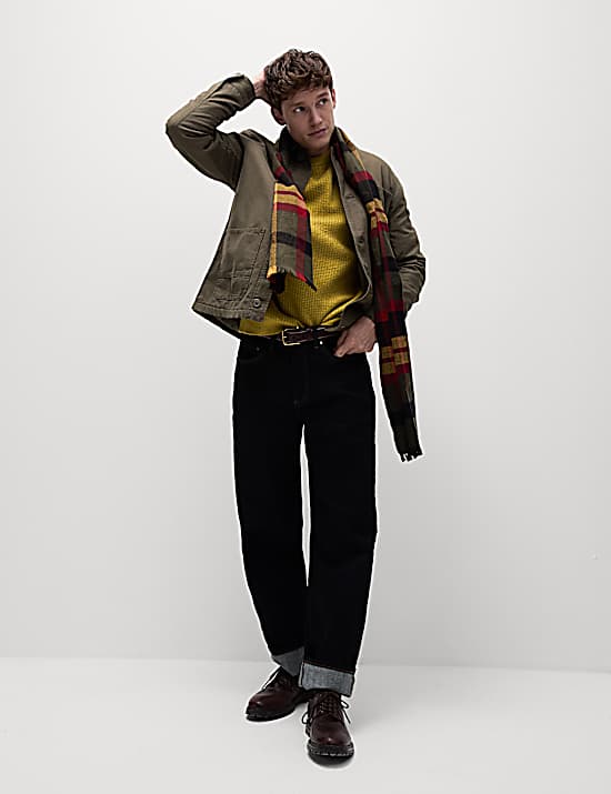 Tailored Striped Longline Waistcoat