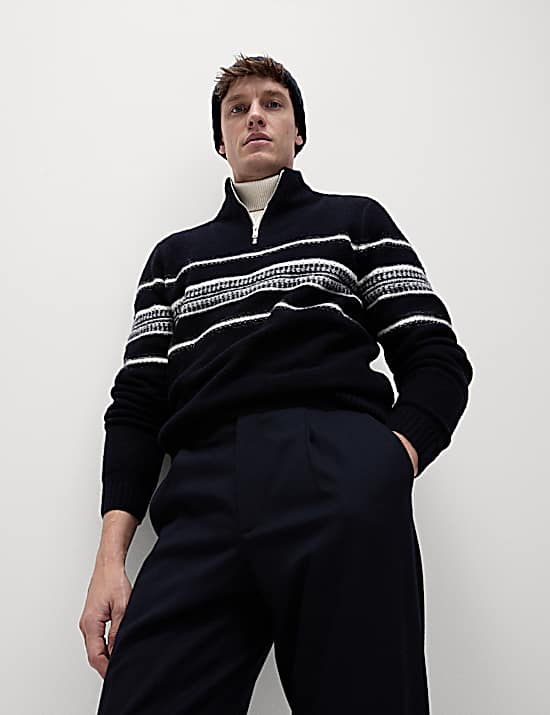 Tailored Striped Longline Waistcoat