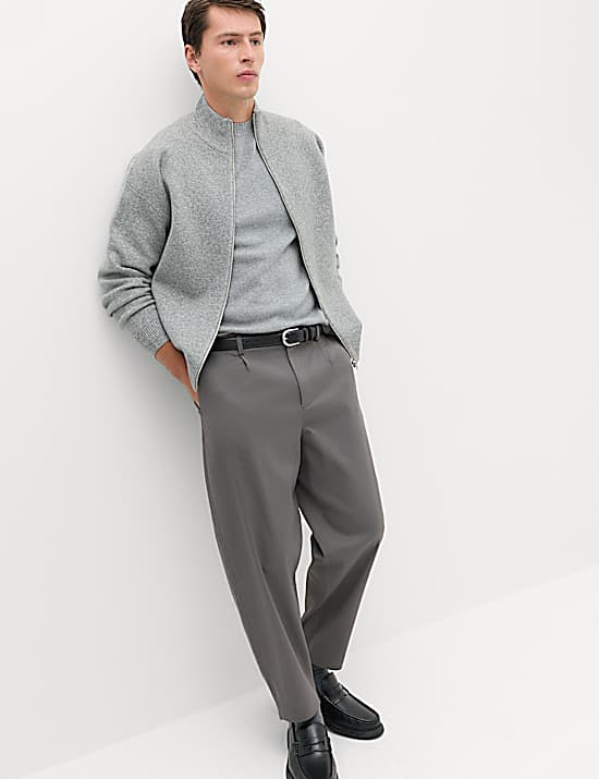 Tailored Striped Longline Waistcoat