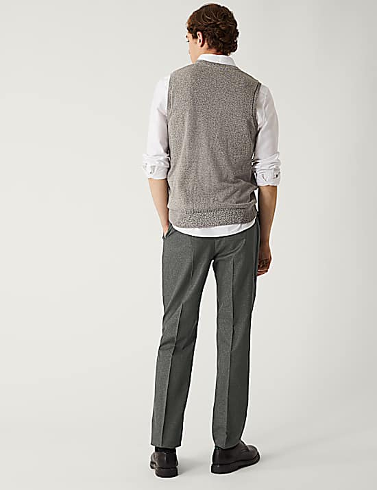 Tailored Striped Longline Waistcoat