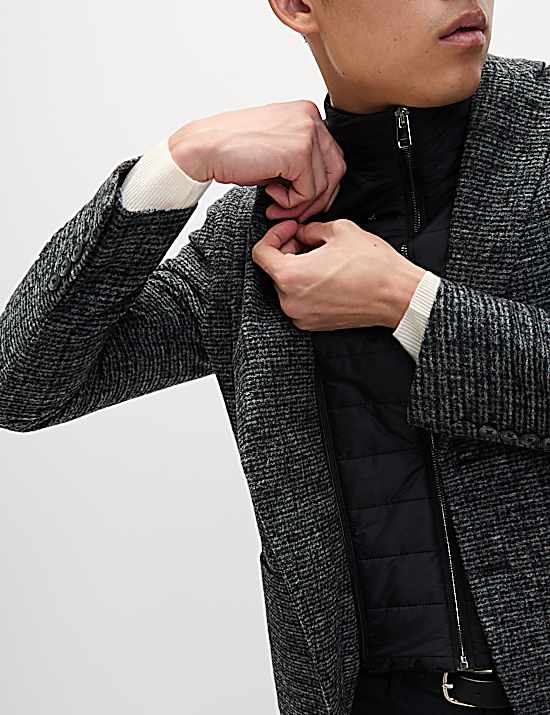 Tailored Striped Longline Waistcoat