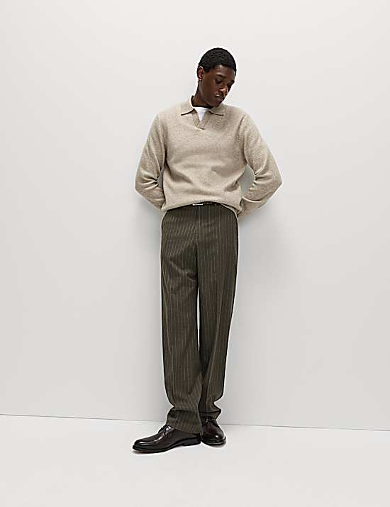 Tailored Striped Longline Waistcoat