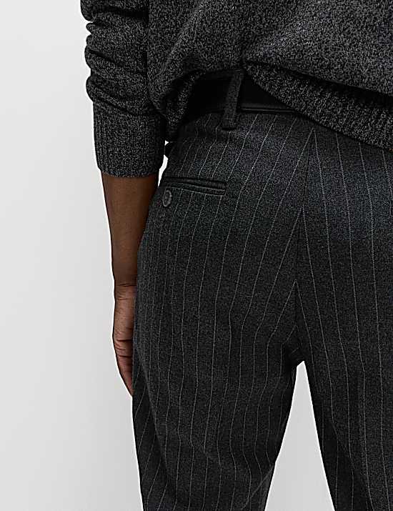 Tailored Striped Longline Waistcoat