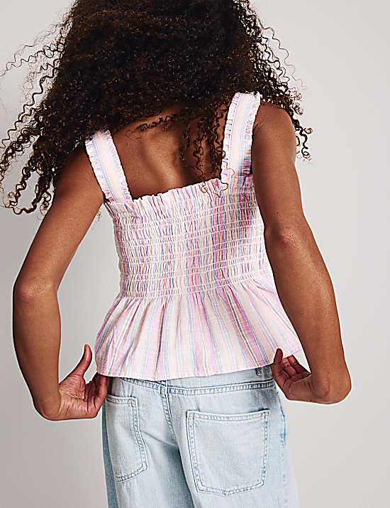 Tailored Striped Longline Waistcoat