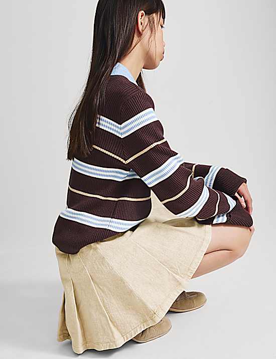 Tailored Striped Longline Waistcoat
