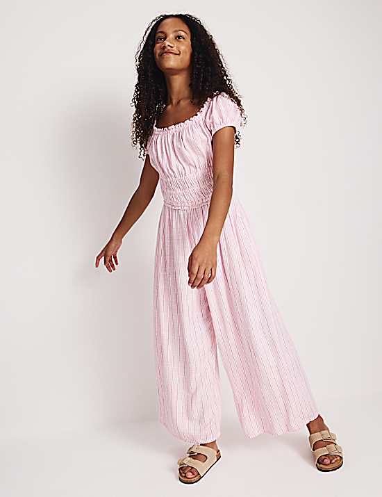Tailored Striped Longline Waistcoat