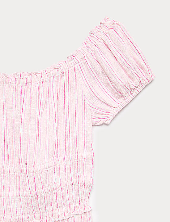 Tailored Striped Longline Waistcoat