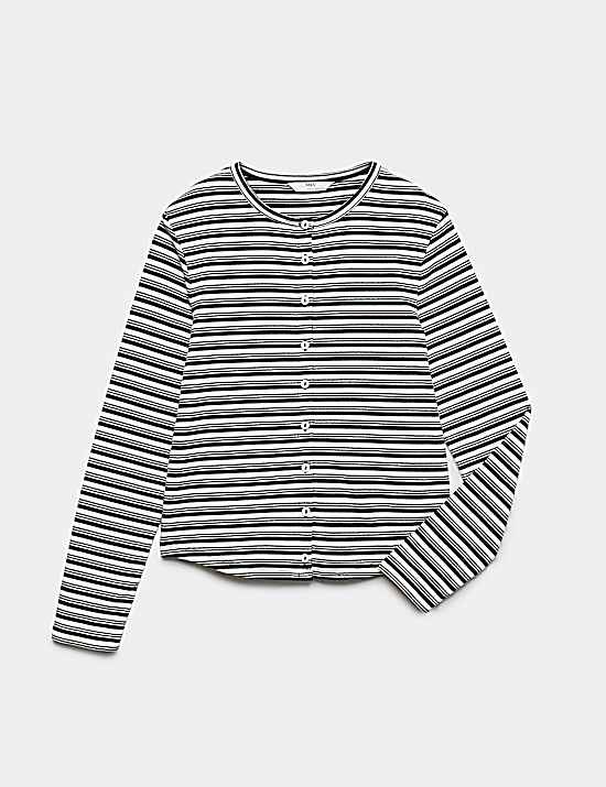 Tailored Striped Longline Waistcoat