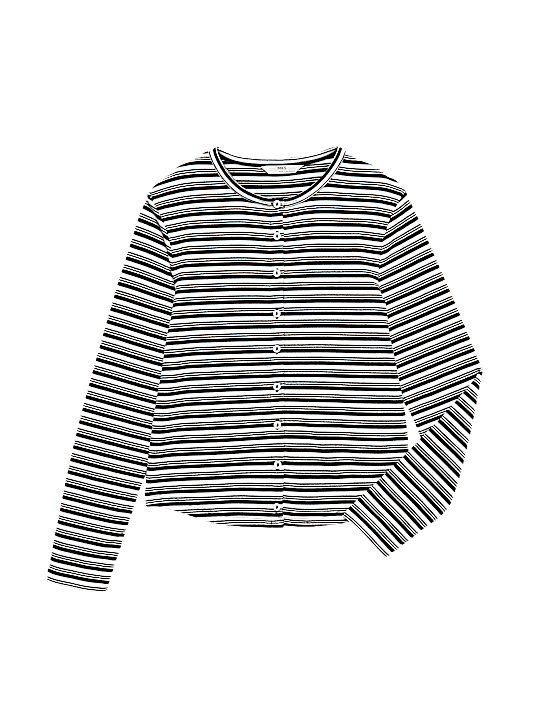 Tailored Striped Longline Waistcoat
