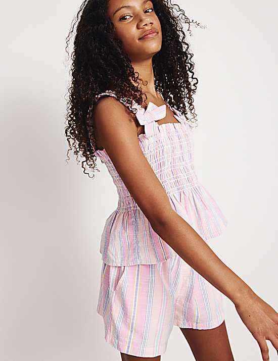 Tailored Striped Longline Waistcoat