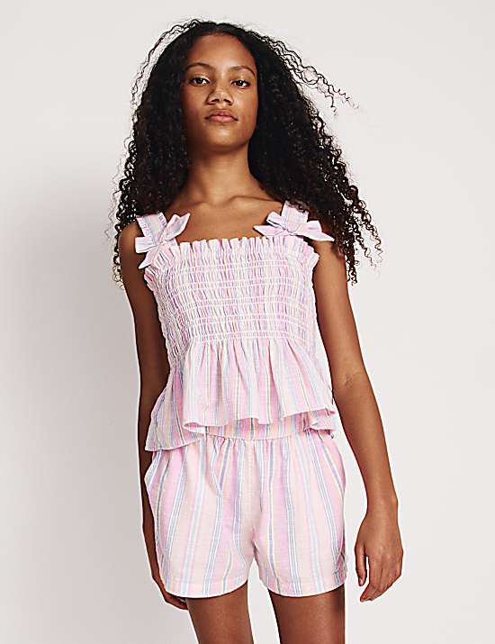 Tailored Striped Longline Waistcoat