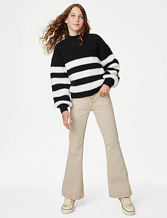 Tailored Striped Longline Waistcoat