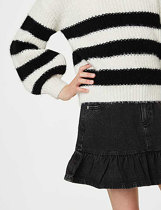 Tailored Striped Longline Waistcoat