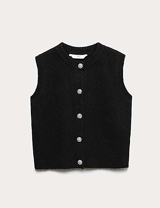 Tailored Striped Longline Waistcoat