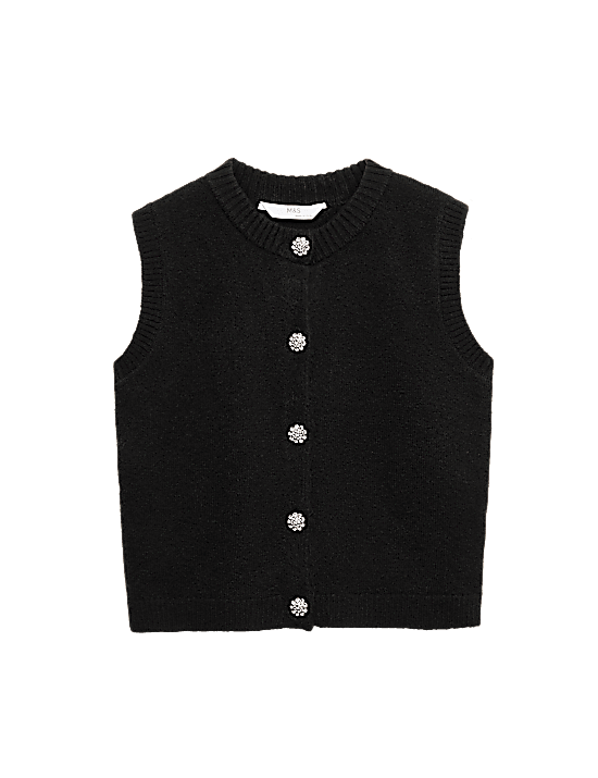Tailored Striped Longline Waistcoat