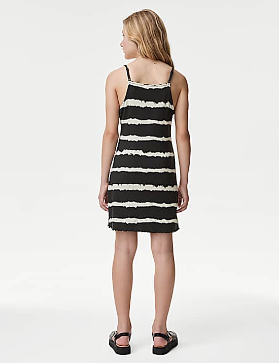 Tailored Striped Longline Waistcoat