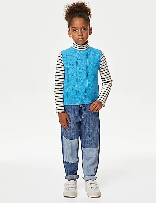 Tailored Striped Longline Waistcoat
