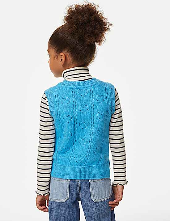 Tailored Striped Longline Waistcoat