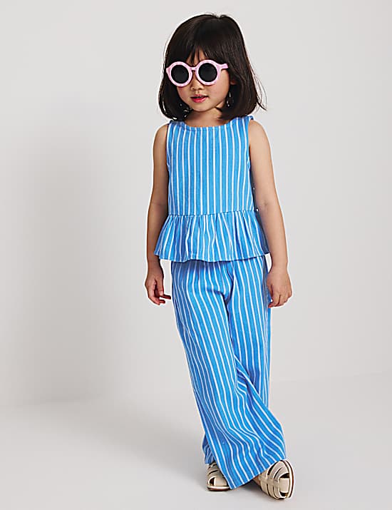 Tailored Striped Longline Waistcoat