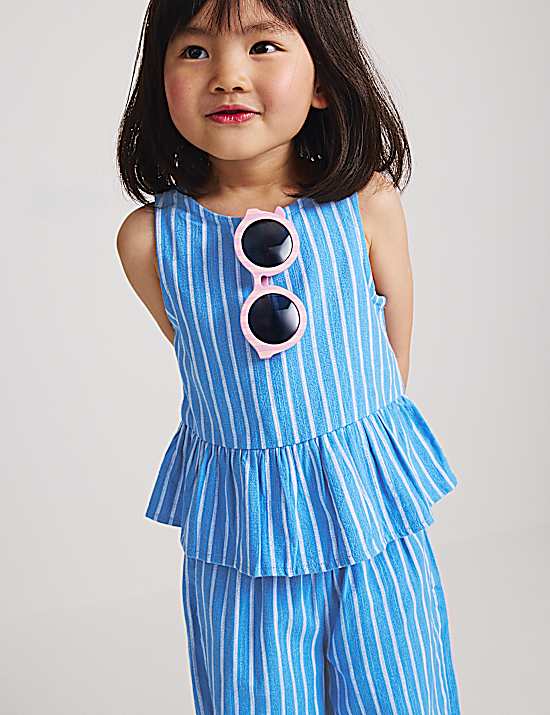 Tailored Striped Longline Waistcoat