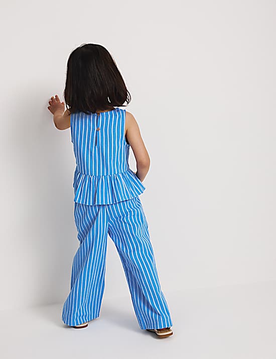 Tailored Striped Longline Waistcoat