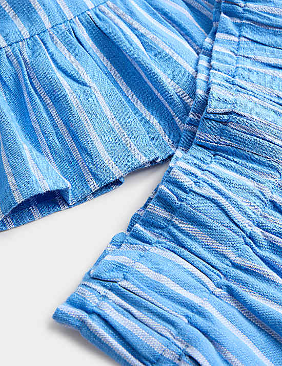 Tailored Striped Longline Waistcoat
