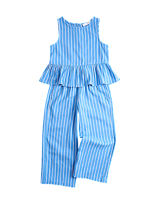 Tailored Striped Longline Waistcoat
