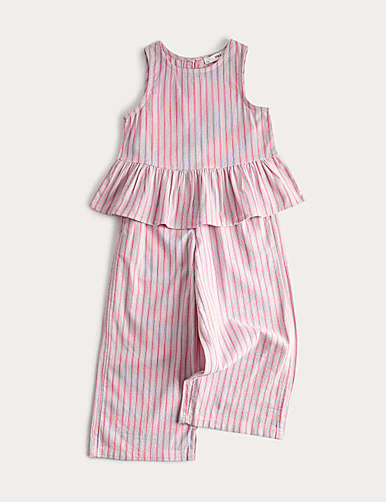 Tailored Striped Longline Waistcoat
