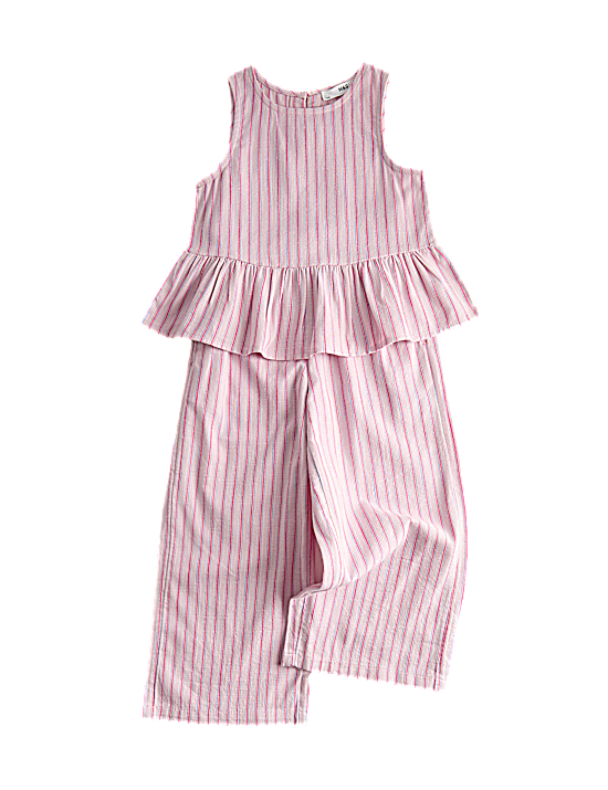 Tailored Striped Longline Waistcoat