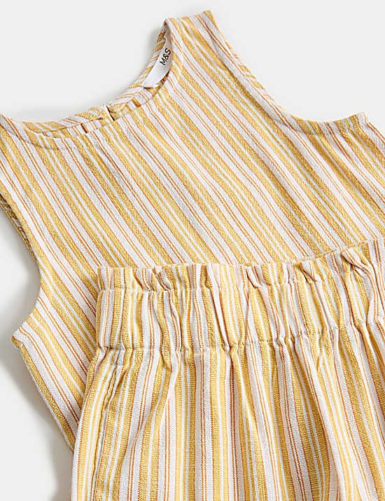 Tailored Striped Longline Waistcoat